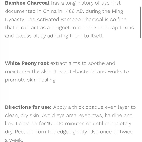 Eclat Skin Charcoal Black Peel off Mask NIB 50ml/1.7 fl oz - Picture 13 of 14